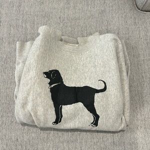 Vintage, black dog sweatshirt
